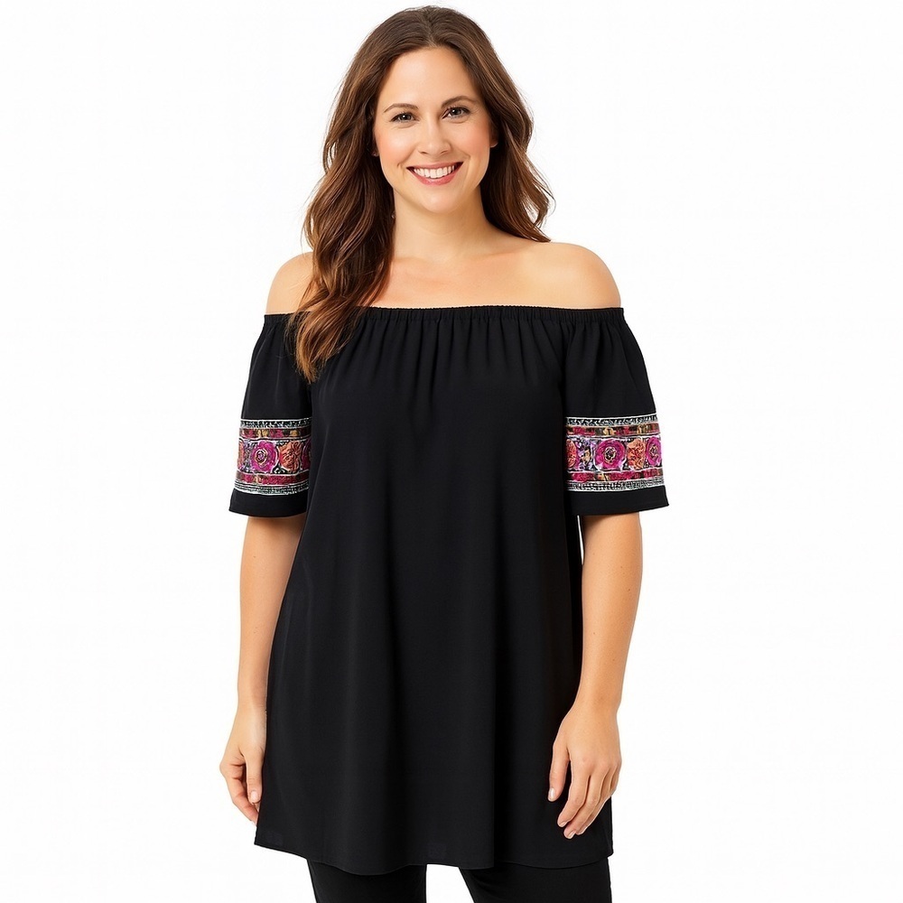 Vava by joy han Off the Shoulder Embroidered Top Size XS